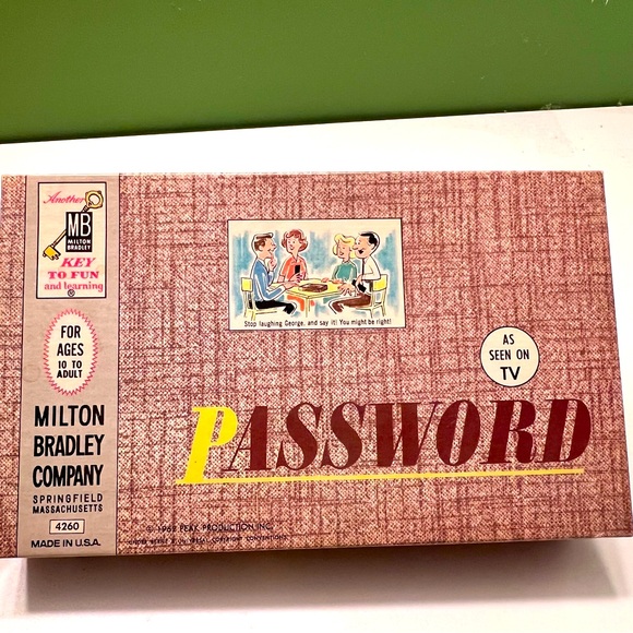 Milton Bradley Other - 💚Vintage 1962 Milton Bradley Password Game